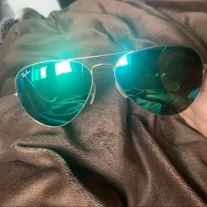 RayBan Aviator Flash Lenses GREEN FLASH